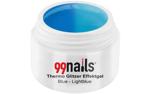 Thermo Glitter Gel - Blue-Light Blue 5ml