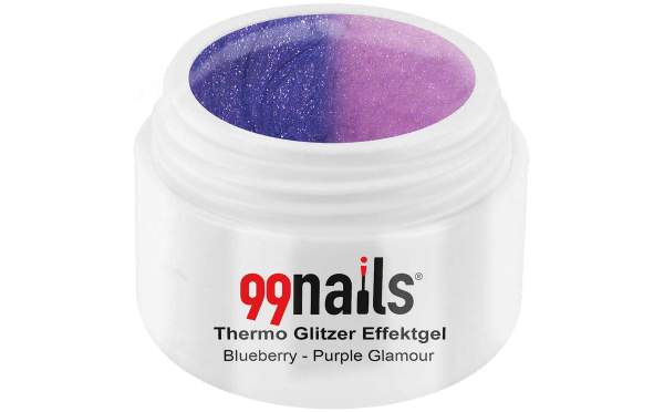 Thermo Glitter Gel - Blueberry-Purple Glamour 5ml