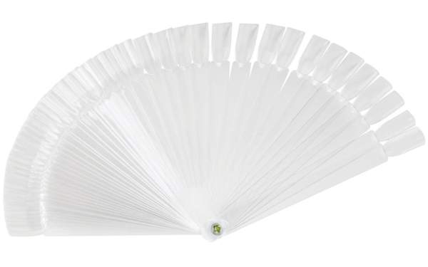 Large Nail Art Display Fan - 48 Tips Clear