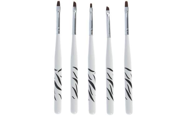 Zebra Design Gel Brush Set 5 pcs