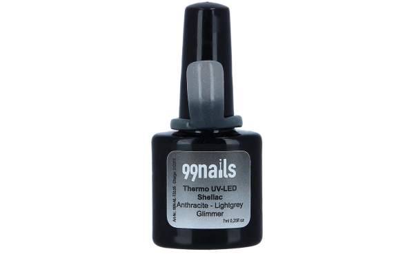 UV Thermo Shellac - Anthracite-Lightgrey Glimmer 8ml