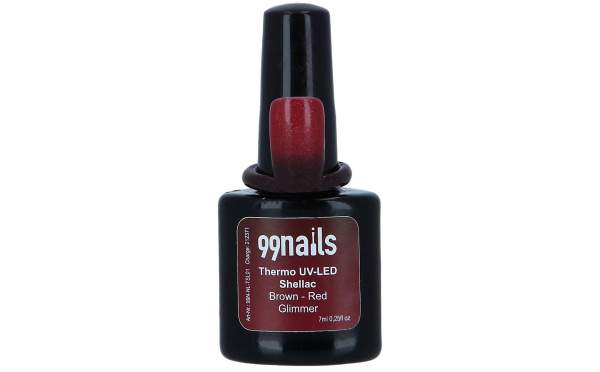 UV Thermo Shellac - Brown-Red Glimmer 8ml