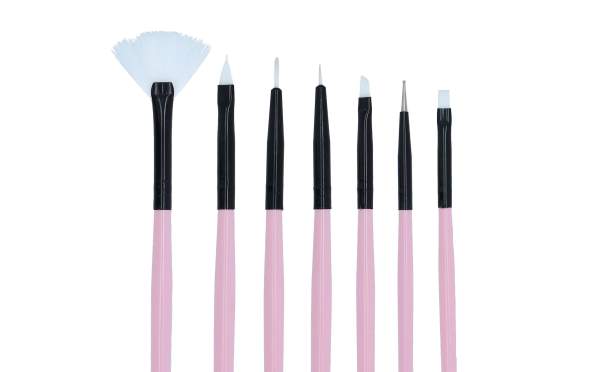 Nail Art Brush Set Pink Series 7 pcs